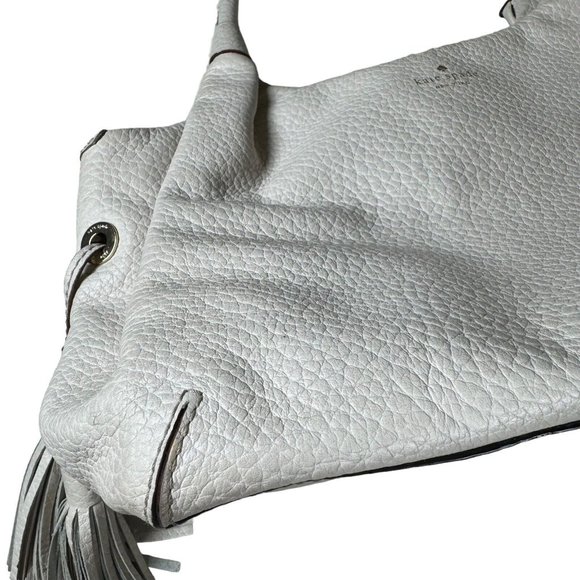 KATE SPADE Ivory Pebbled Leather‎ Satchel Bag - Picture 9 of 16